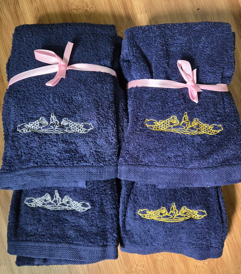Salty Stitch Embroidered Hand Towel Set
