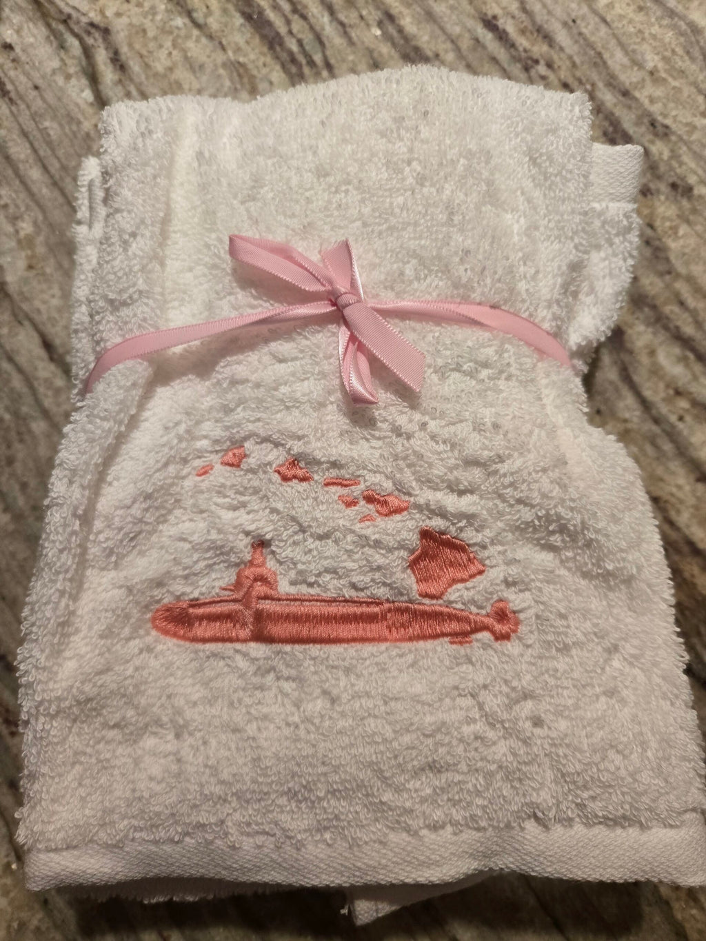 Salty Stitch Embroidered Hand Towel Set