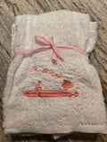 Salty Stitch Embroidered Hand Towel Set