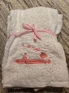 Salty Stitch Embroidered Hand Towel Set