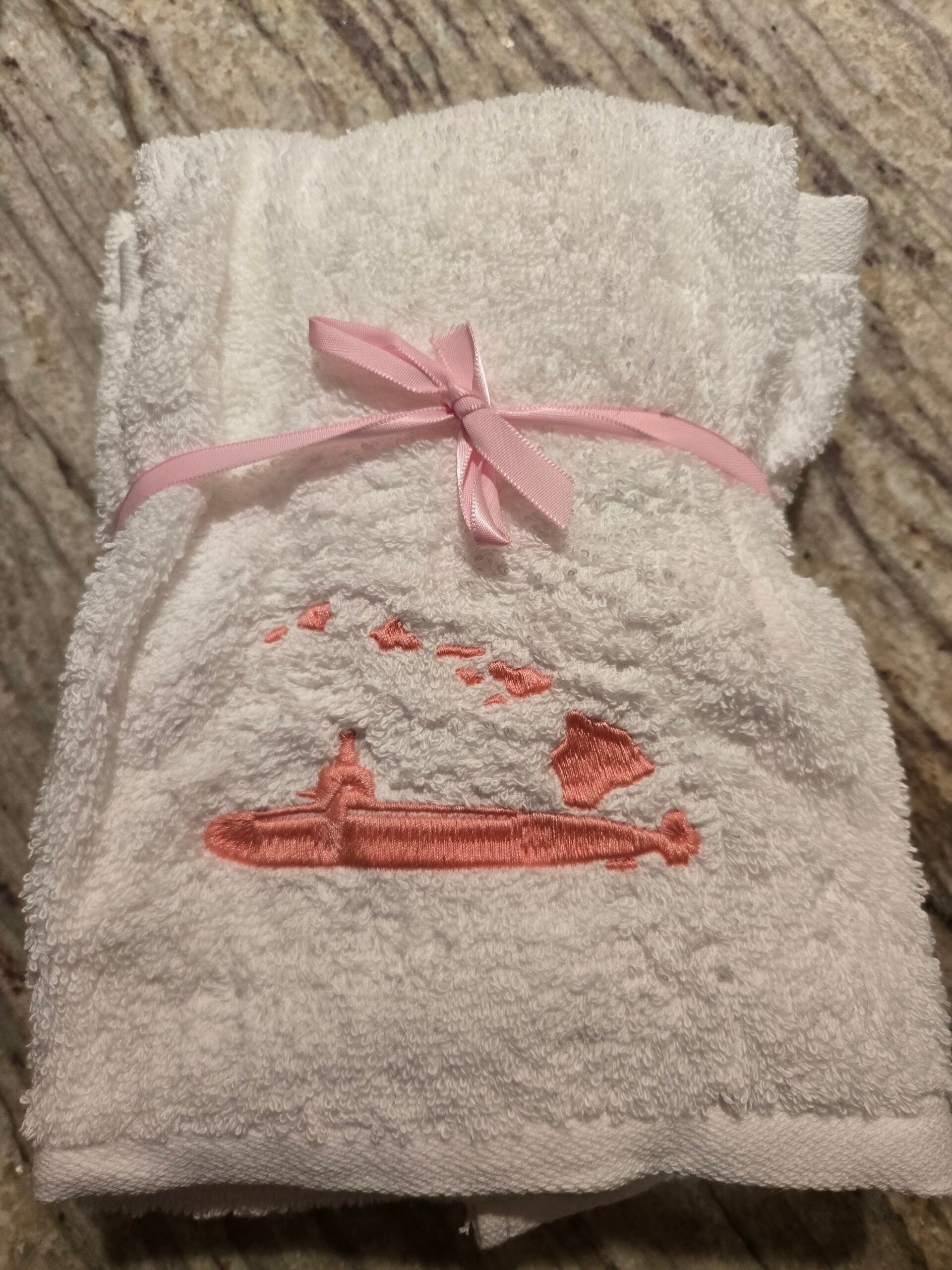 Salty Stitch Embroidered Hand Towel Set