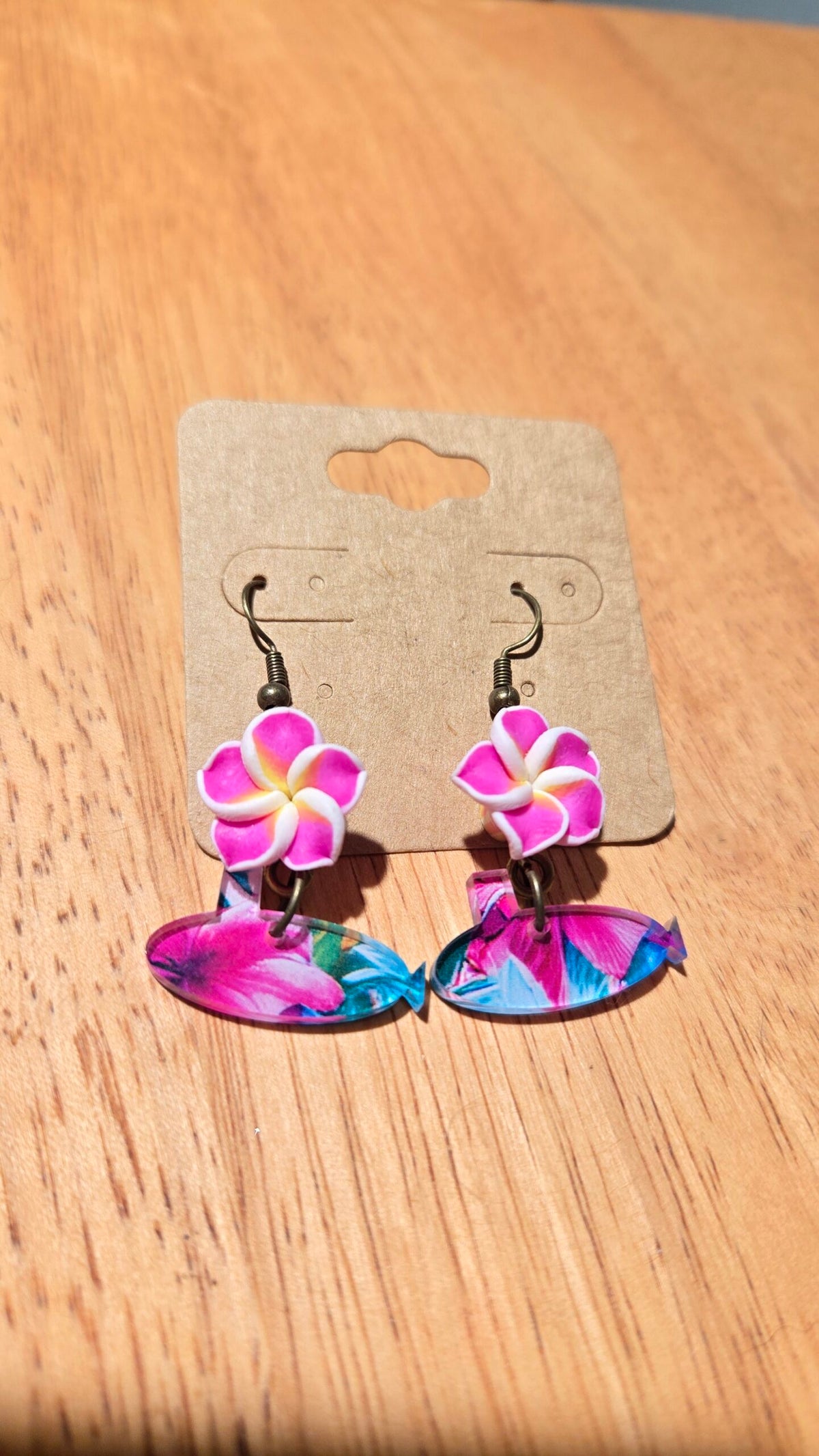 Dolphins Off the Bow Submarine Dangle Earrings