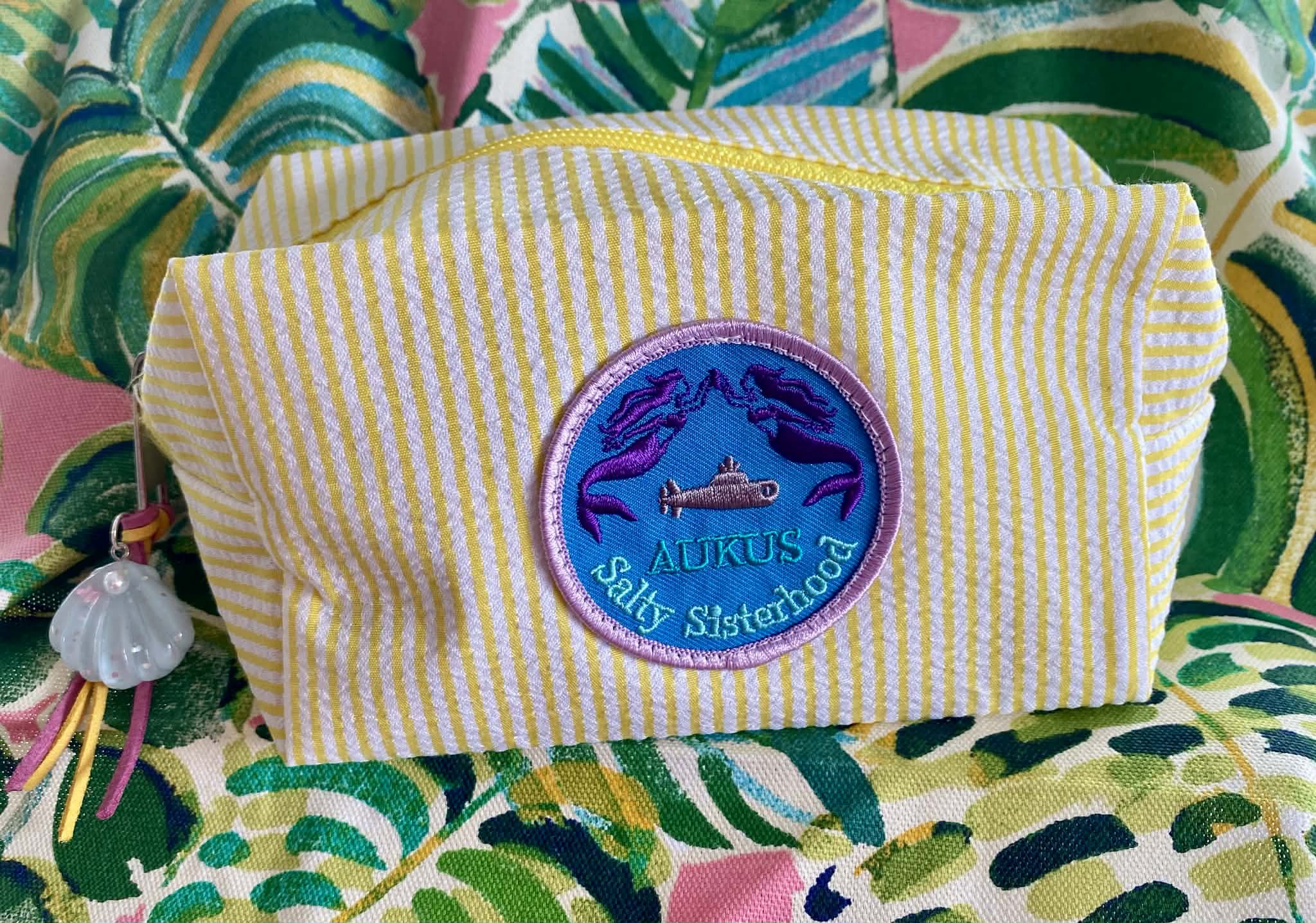 Tiny Eco Toes Handmade Shop - Submarine Wives Zipper Pouch