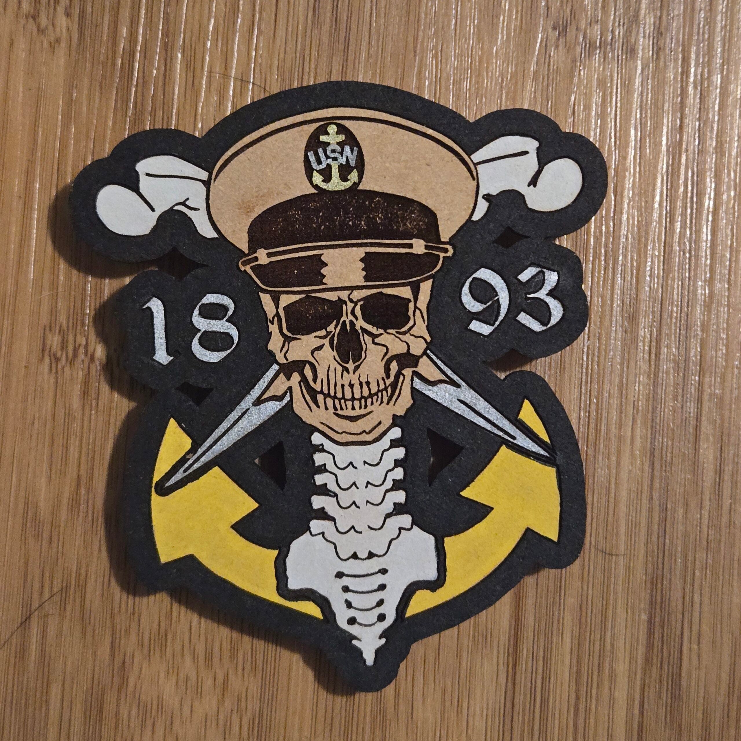 Navy Chief Wooden Magnet