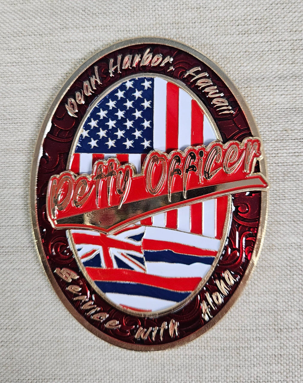 Pearl Harbor Pineapple Fleet Challenge Coin