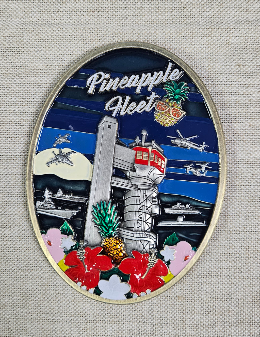 Pearl Harbor Pineapple Fleet Challenge Coin