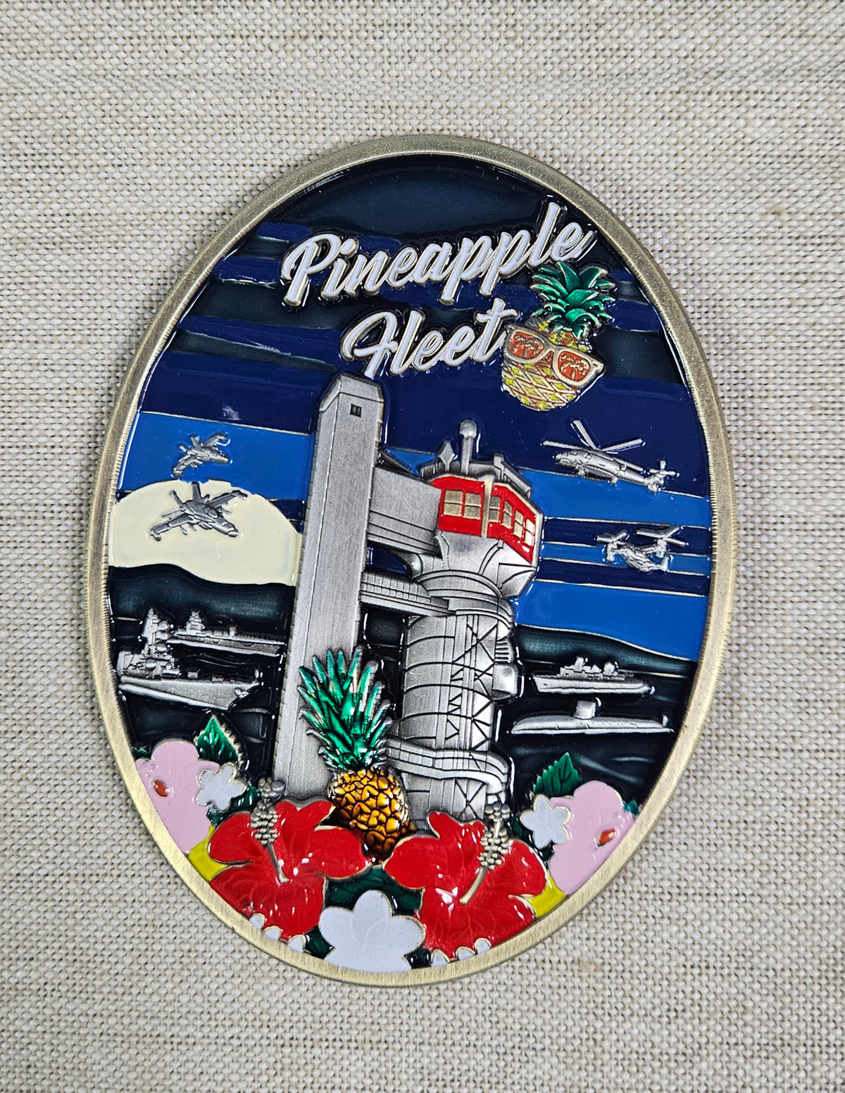 Pearl Harbor Pineapple Fleet Challenge Coin