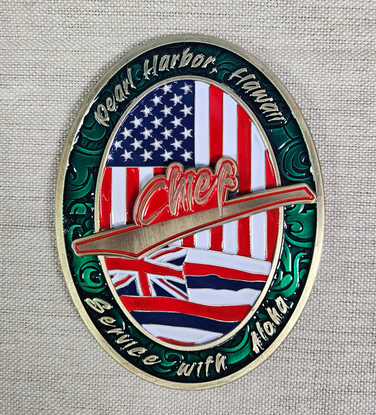 Pearl Harbor Pineapple Fleet Challenge Coin