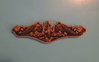 Wooden Submarine Dolphin Magnet