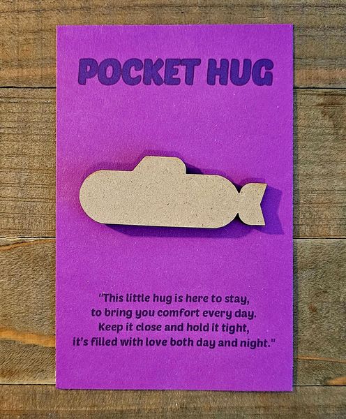 Wooden Pocket Hug Token