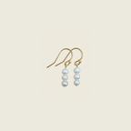 Dainty Forces, Co. 3 Pearl Drop Earring