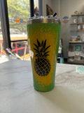 32oz Large Metal Tumbler - Pineapple