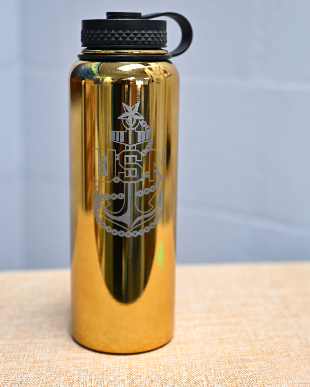 40oz Gold Chief Pride Water Bottle