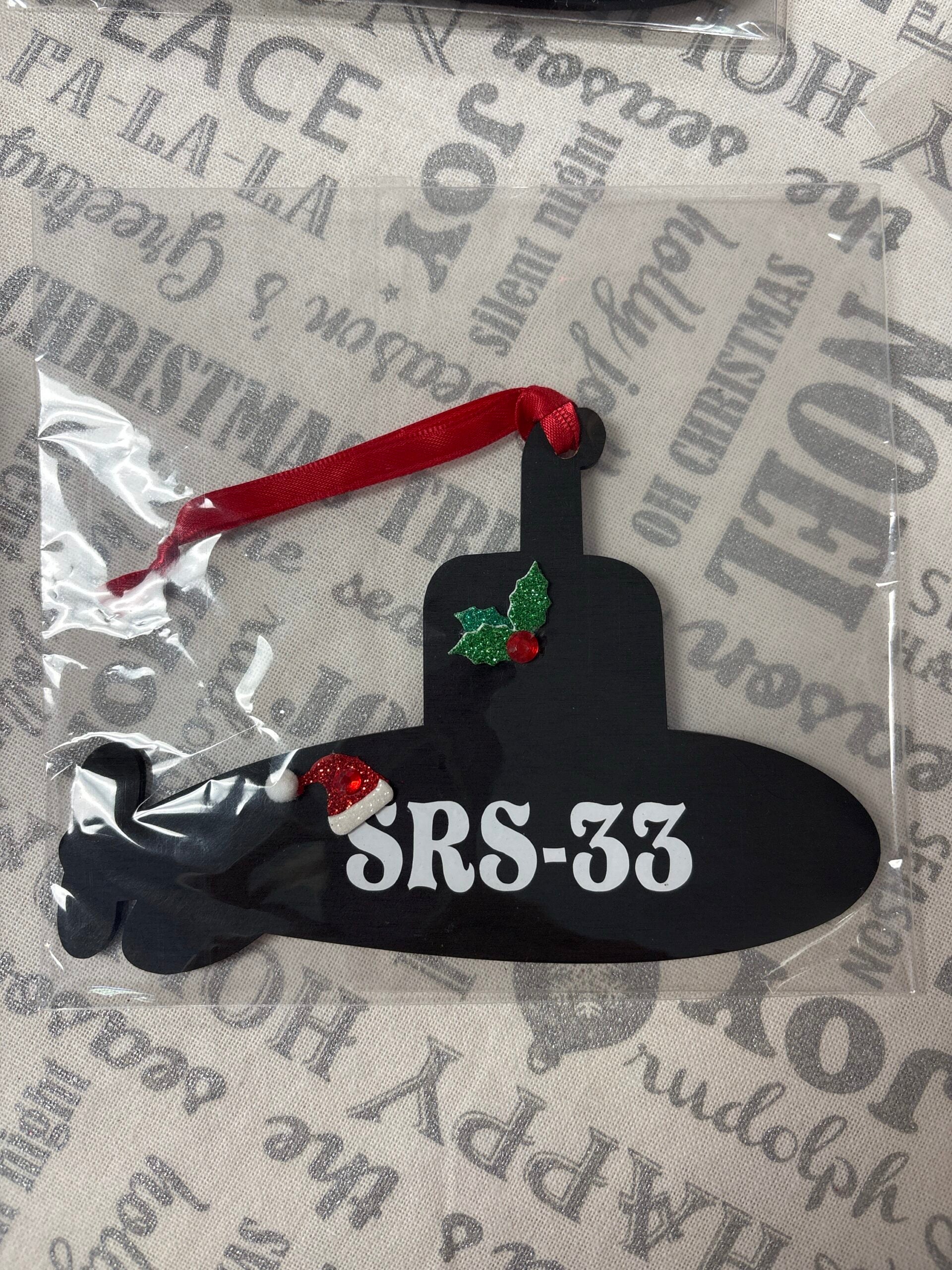 Wooden Submarine Ornament