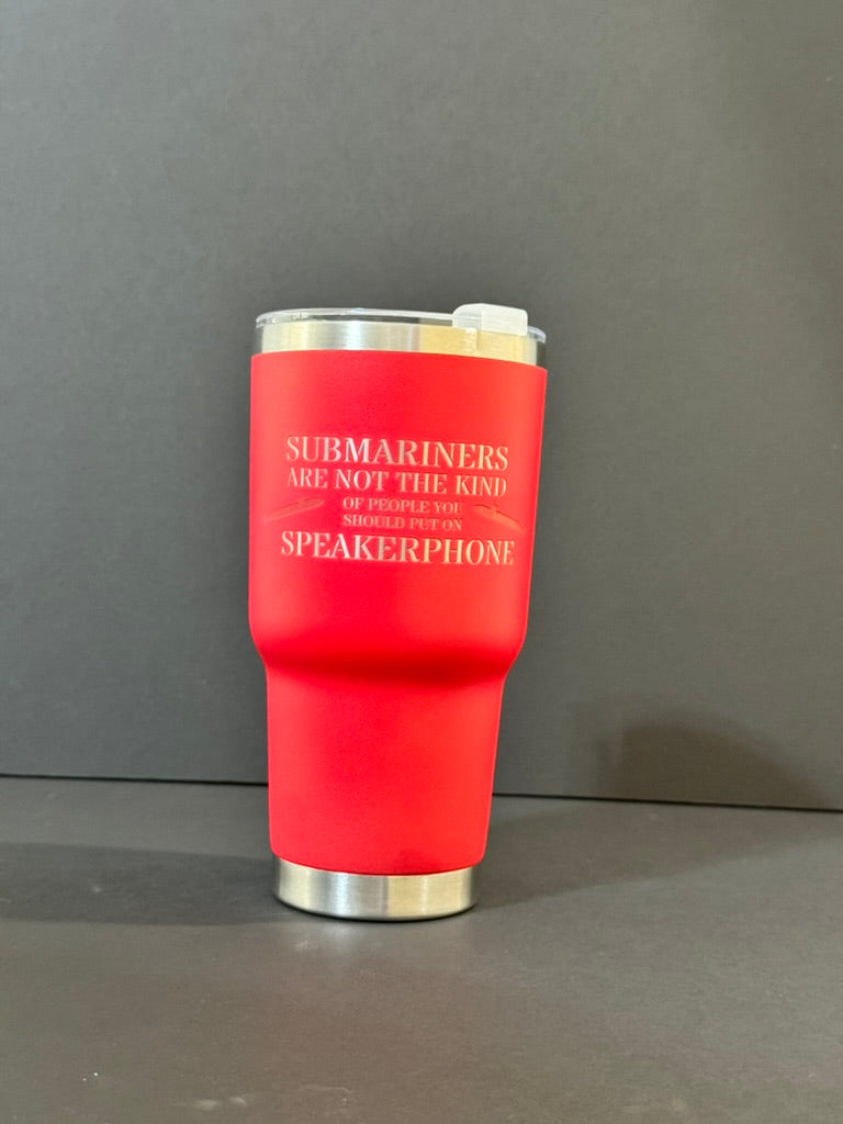 30oz Tumbler - speakerphone (red)