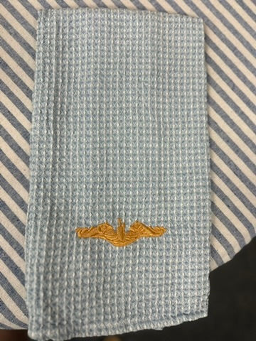 Kitchen Towel - Dolphins gold waffle knit