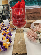 Engraved Wine Glass