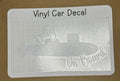 Baby on Board Vinyl Car Decal (white)