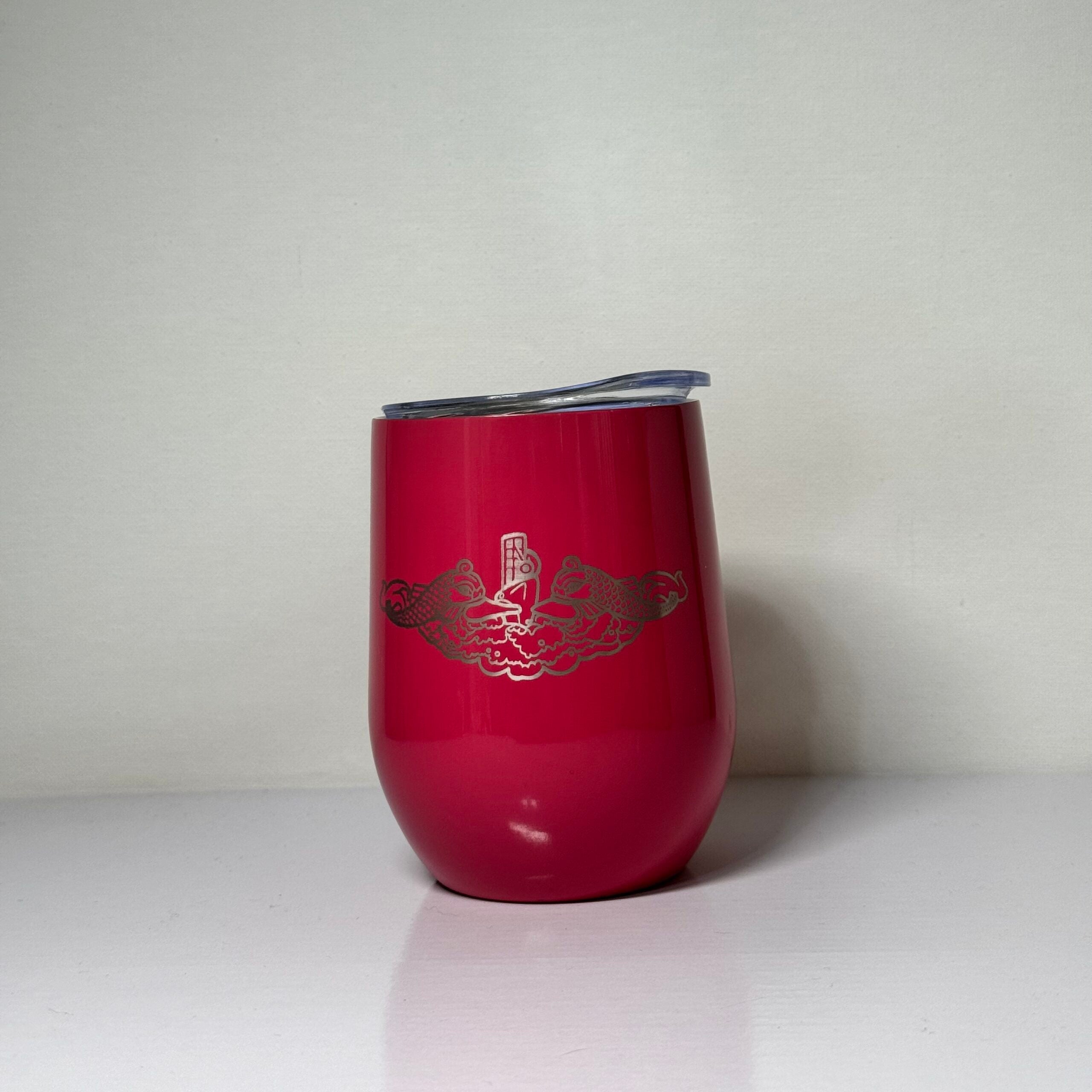 9oz Insulated Wine Tumbler w: dolphins