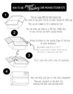 Care Package Sticker Kit - How to