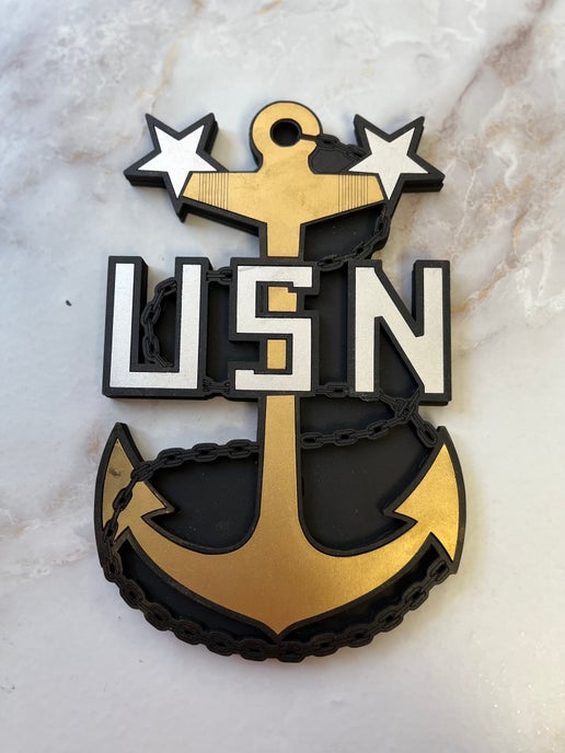 Chief Anchor Plaque - MCPO anchor