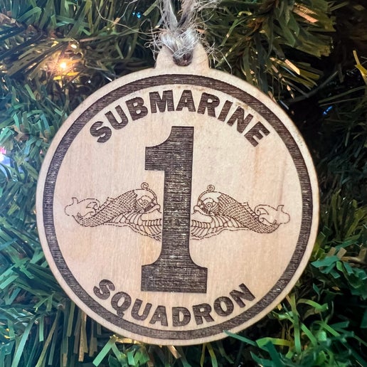 Command Crest Wood Ornament - CSS-1