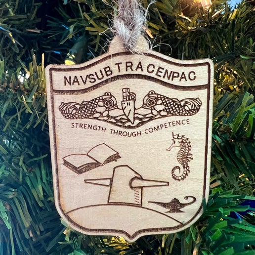 Command Crest Wood Ornament - NSTCP