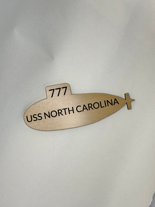 Command Magnet (Submarine Shaped) - USS North Carolina