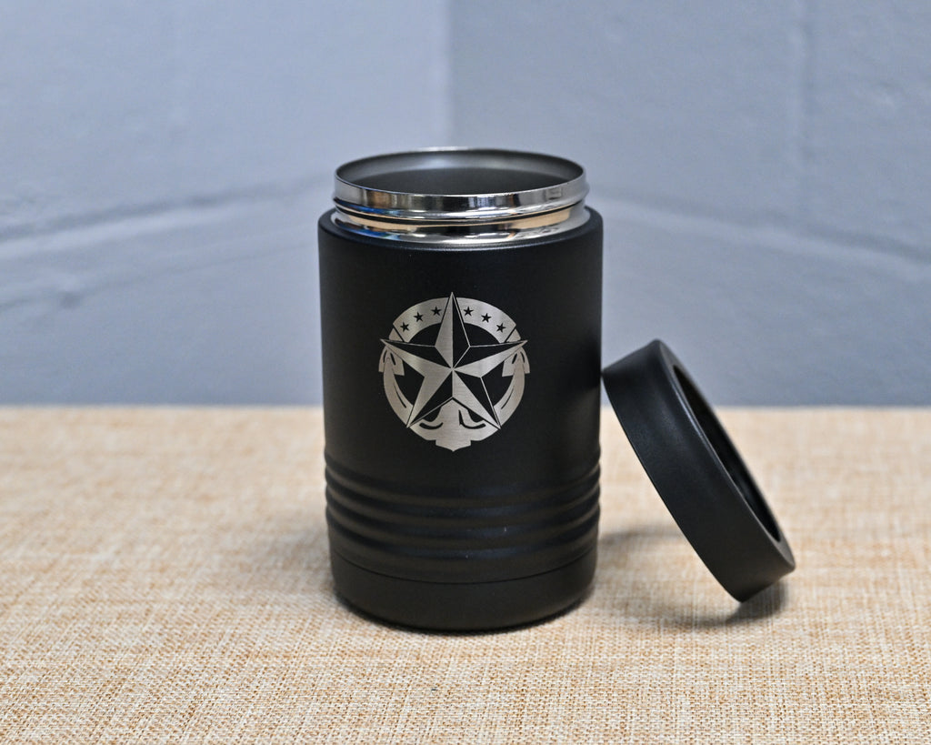 Engraved Command Crest Metal Can Holder