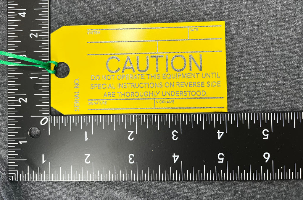Caution Tag Large Ornament