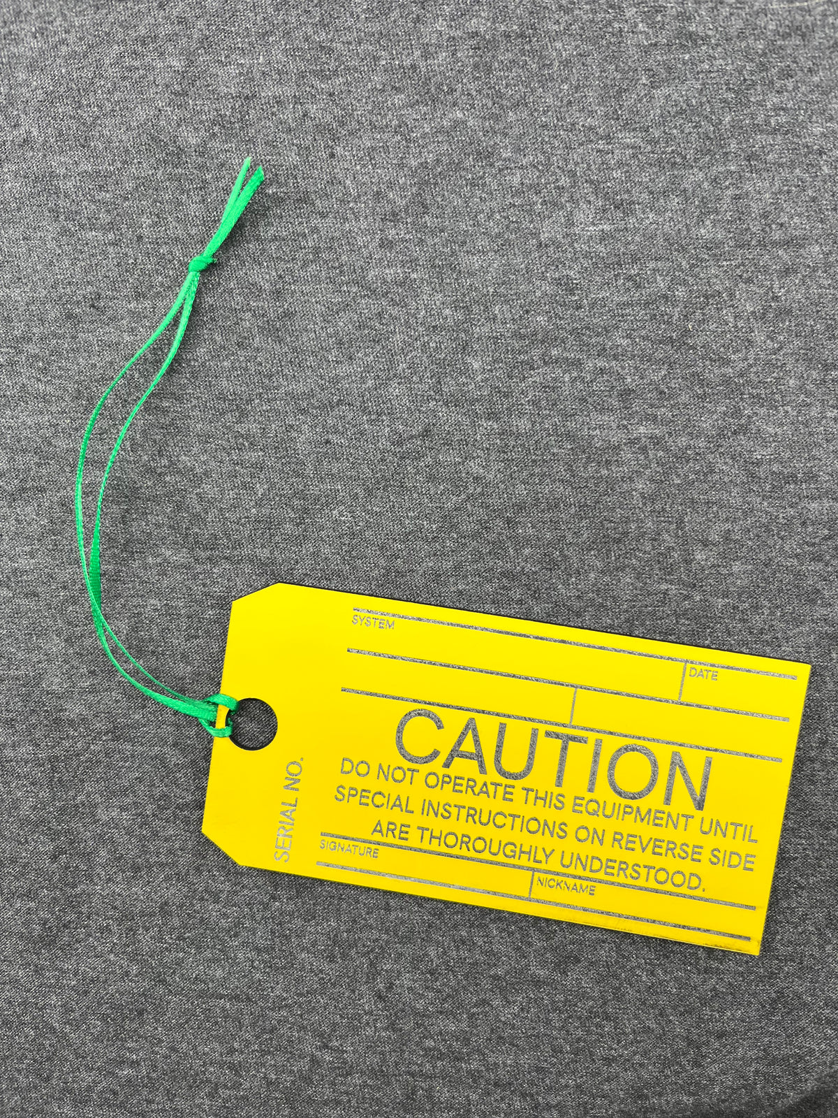 Caution Tag Medium Ornament