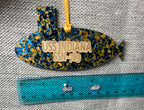 Blue/Yellow Sub Ornament USS INDIANA SSN-789