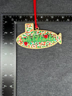 Dots & Roses - Layered Mele Kalikimaka Ornament