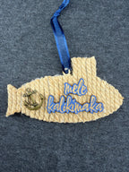 Rope & Anchor - Layered Mele Kalikimaka Ornament