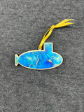 Blue Marble Pattern Small Layered Submarine Ornament
