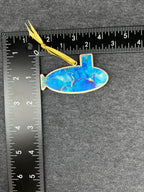 Blue Marble Pattern Small Layered Submarine Ornament