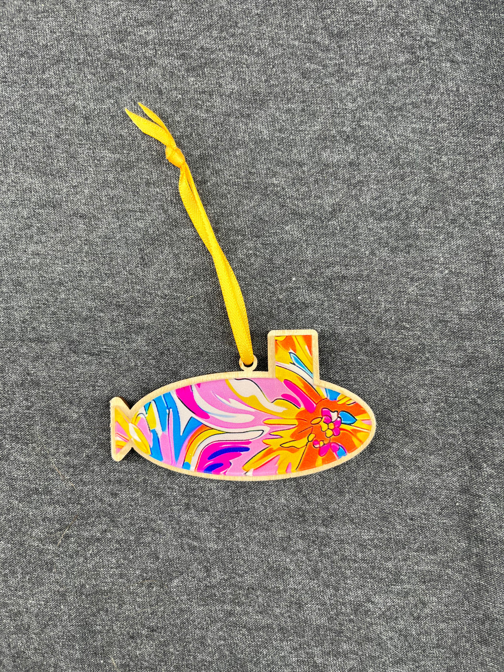 Color Burst Flower 2 Small Layered Submarine Ornament