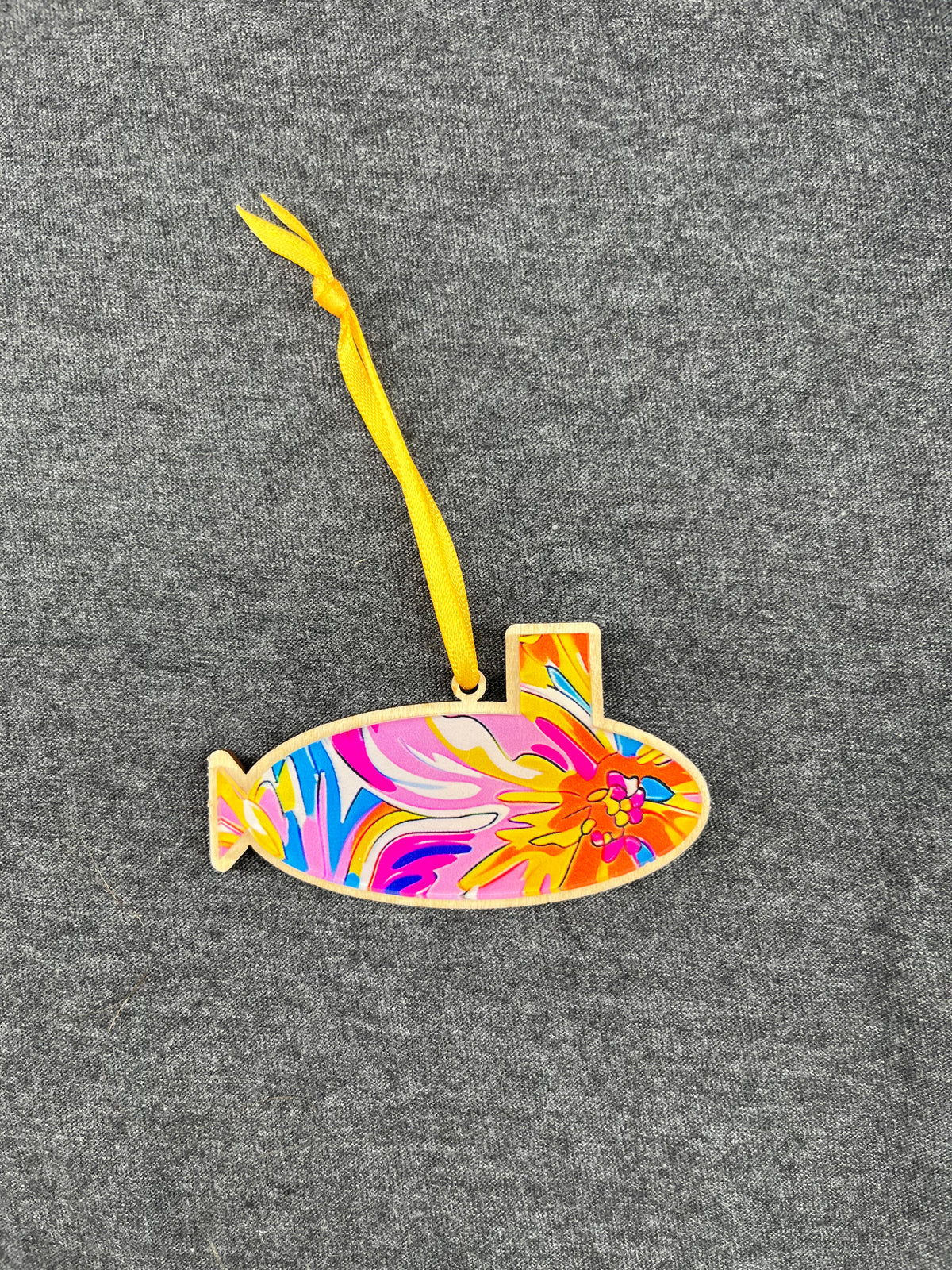 Color Burst Flower 2 Small Layered Submarine Ornament