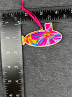 Color Burst Flowers Small Layered Submarine Ornament