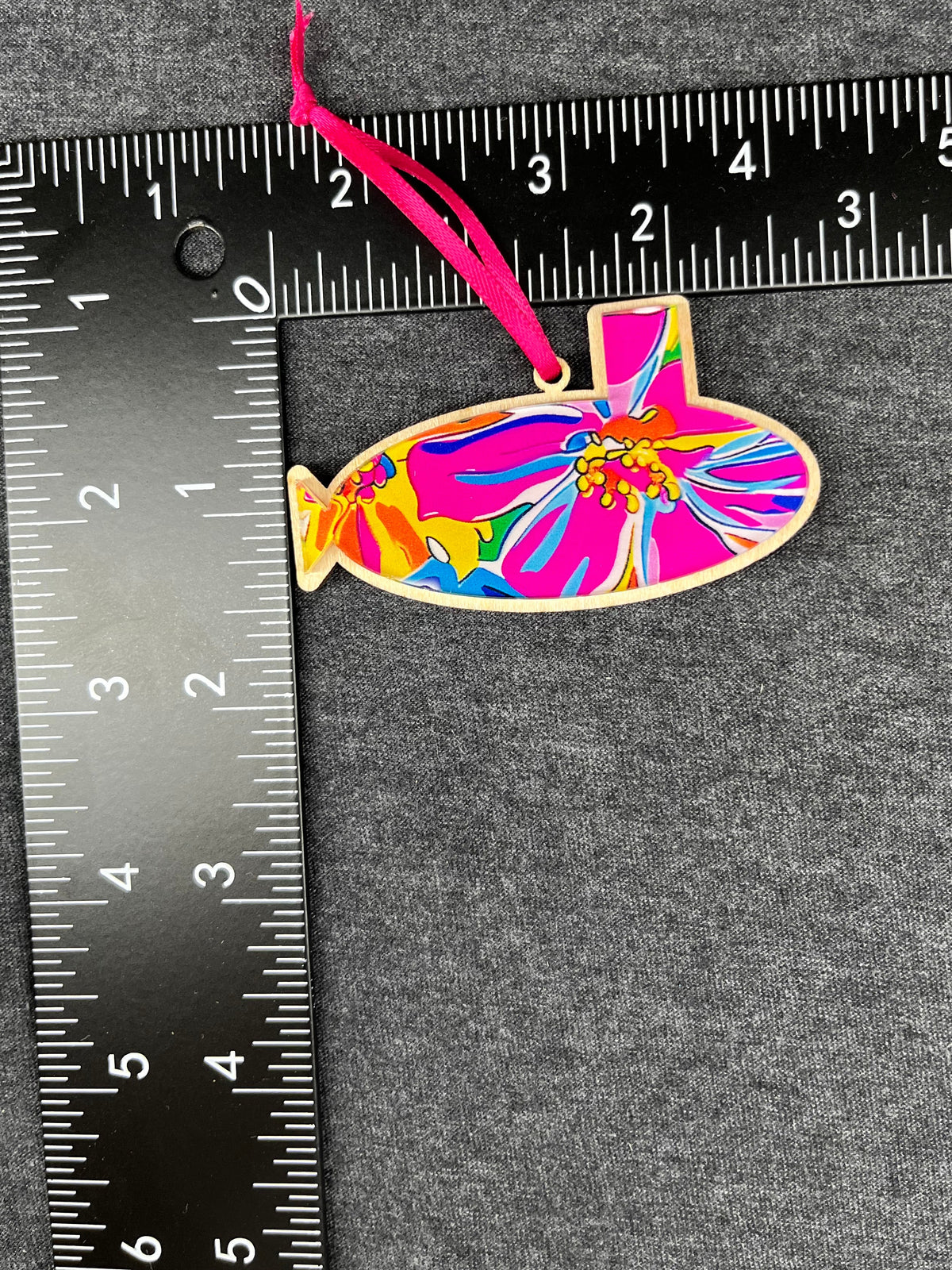 Color Burst Flowers Small Layered Submarine Ornament