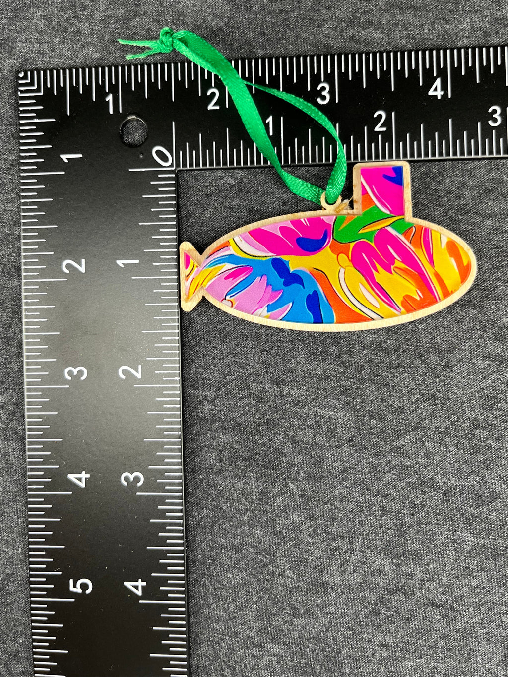 Color Burst Small Layered Submarine Ornament