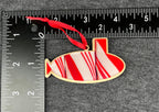 Candy Cane Stripe Pattern Small Layered Submarine Ornament