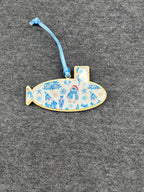 Penguin & Gnome Pattern Small Layered Submarine Ornament
