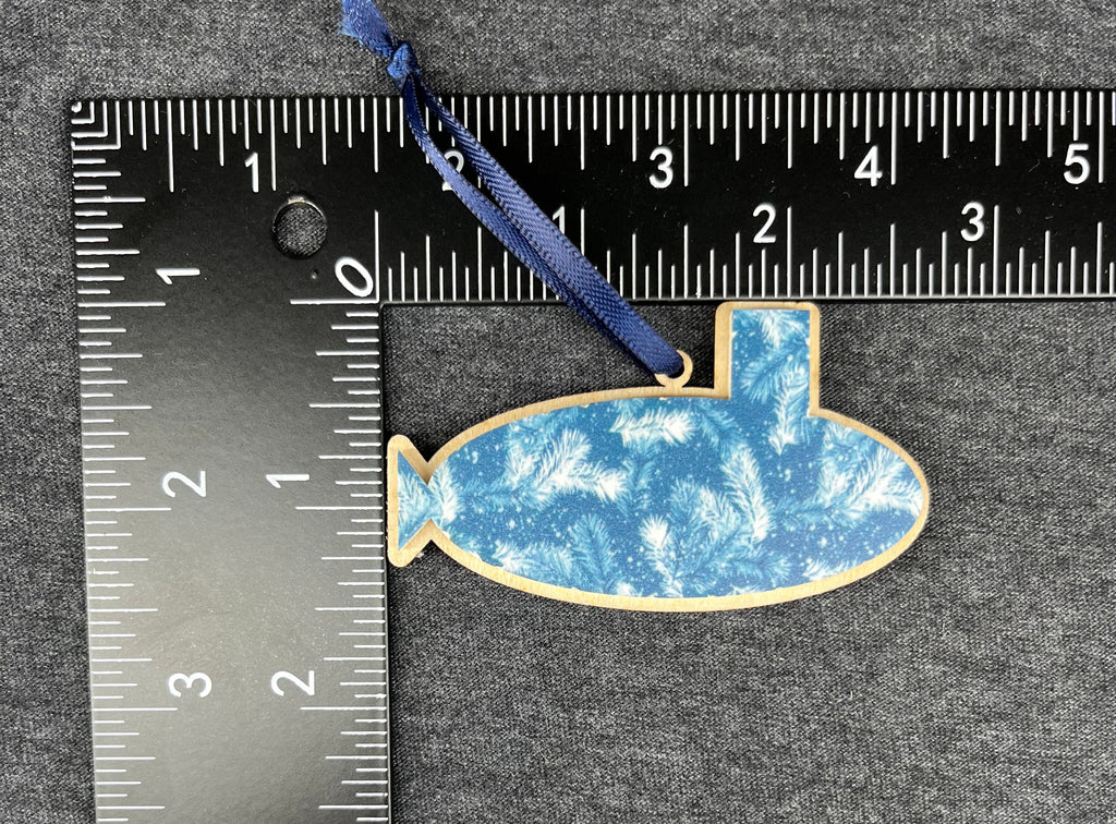 Snowy Branches Small Layered Submarine Ornament
