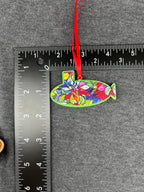 Stained Glass/Green Base Small Layered Submarine Ornament
