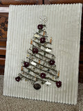 Candles,  Bows and Submarines Tree Wall Art 11" x 14"