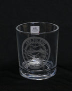Command Crest Engraved 8oz Lowball Glass