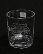 Command Crest Engraved 8oz Lowball Glass