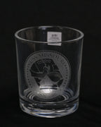 Command Crest Engraved 8oz Lowball Glass