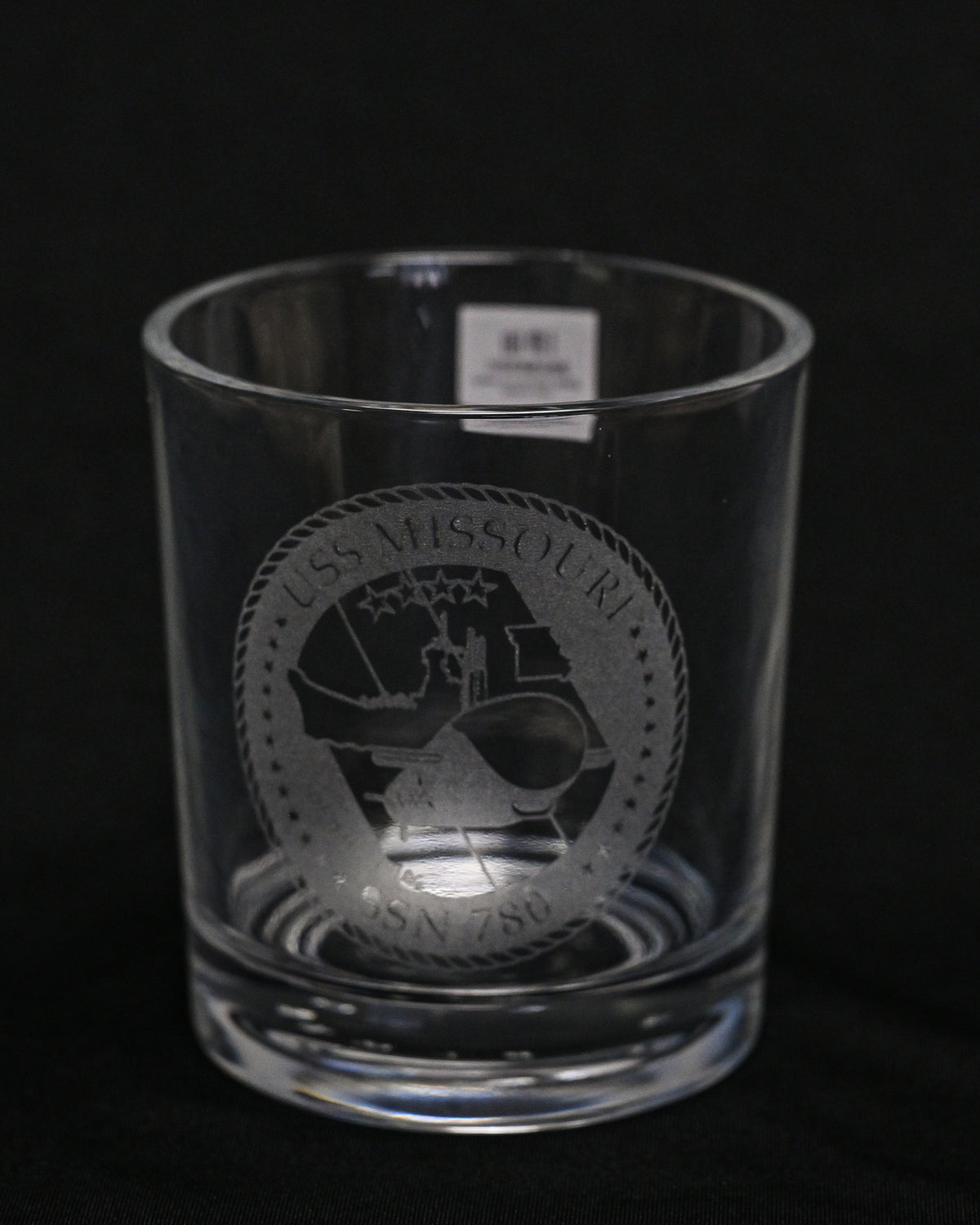 Command Crest Engraved 8oz Lowball Glass